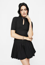 Chiromancy Choker Collar Top