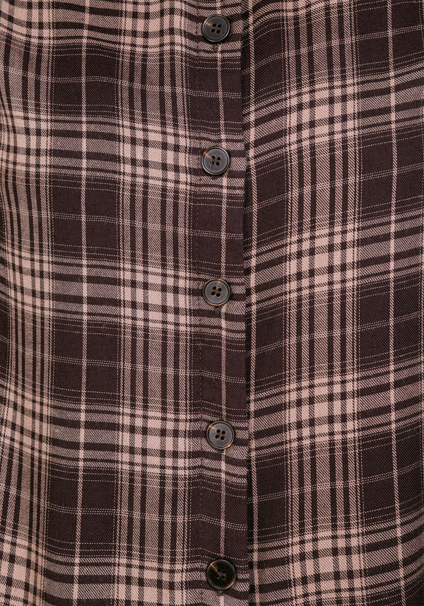 Adra Check Button Up Shirt