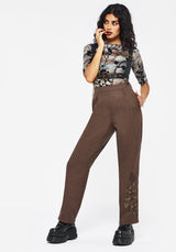 Wytchelm Flocked Mesh Short Sleeve Top - Blue