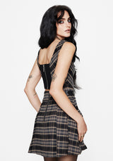 Aiden Check Corset Top