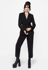 Renita Embroidered Tapered Tailored Trouser