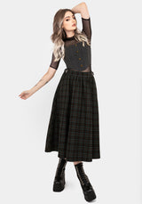 Ombra Button Front Sleeveless Corset Top