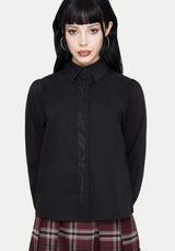 Shadowbane Long Sleeve Button Up Snake Detail Shirt