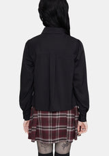 Shadowbane Long Sleeve Button Up Snake Detail Shirt