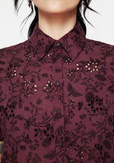 Morgana Cotton Broderie Button Up Shirt
