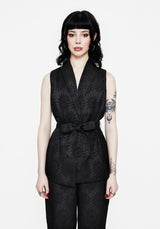 Semine Celestial Printed Tailored Waistcoat