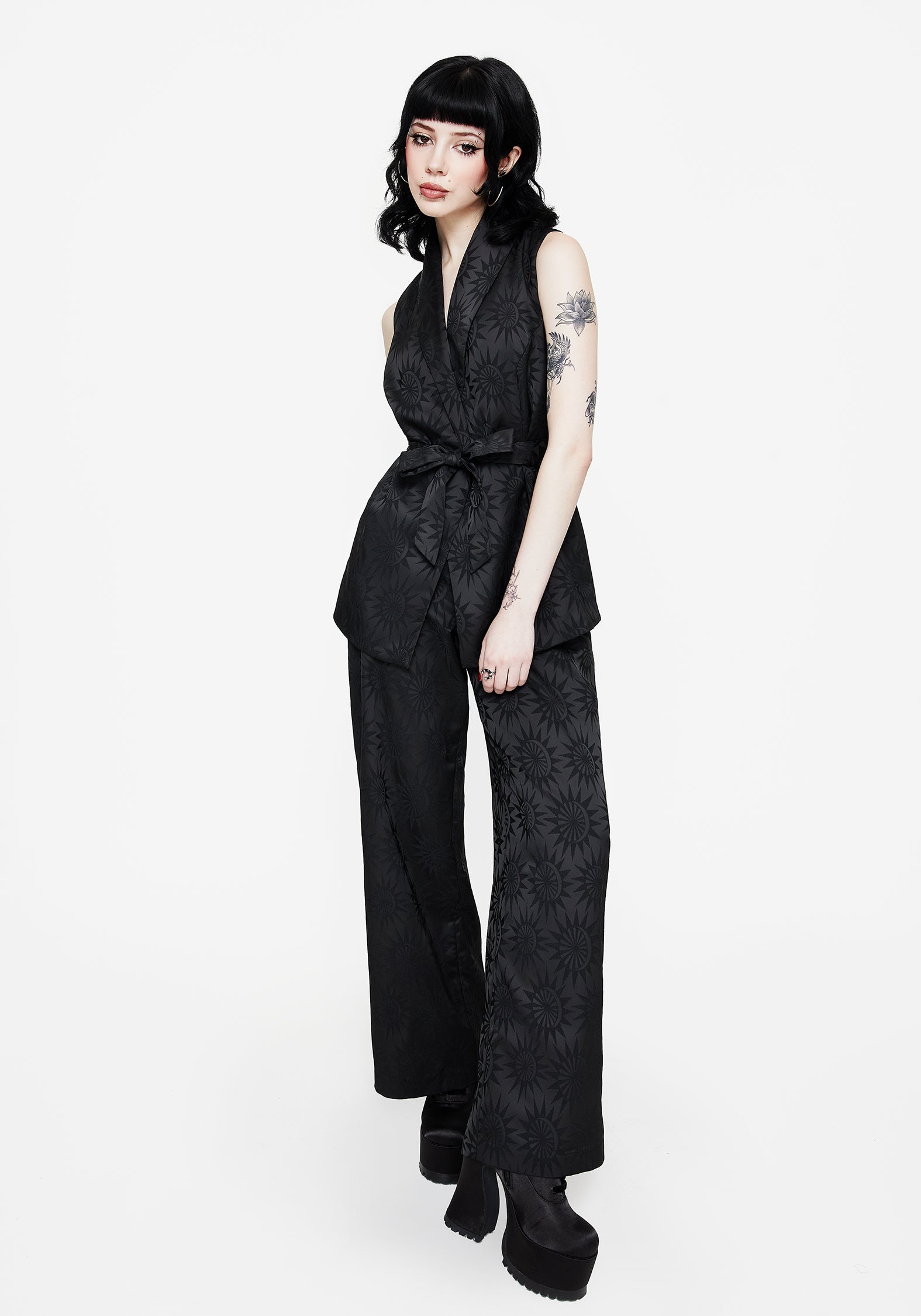 Semine Celestial Printed Tailored Waistcoat