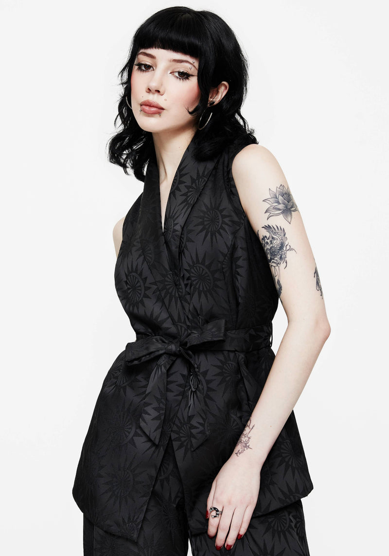 Semine Celestial Printed Tailored Waistcoat