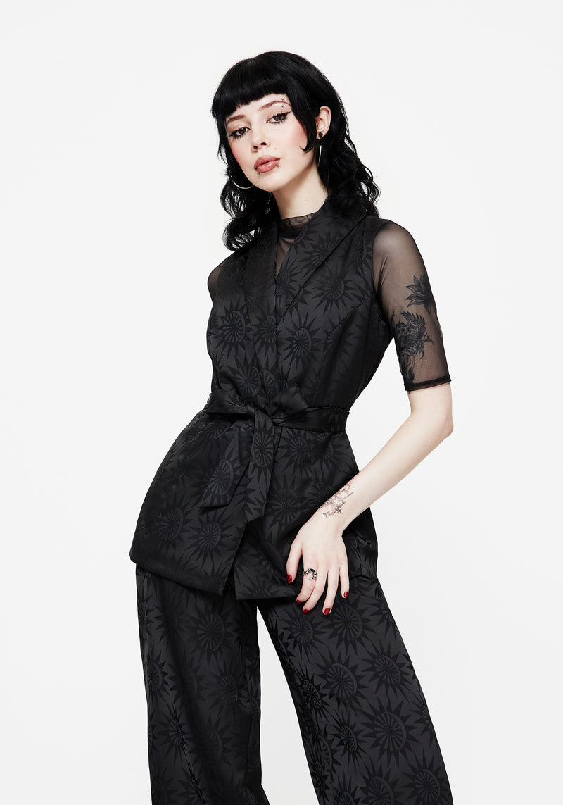 Semine Celestial Printed Tailored Waistcoat