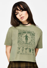 Ode Cotton Jersey Cropped T-Shirt