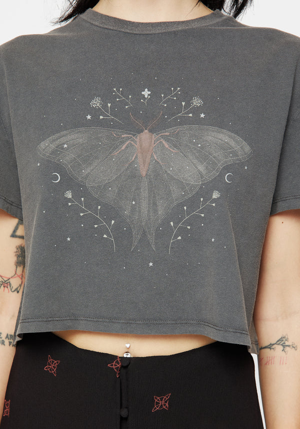 Drift Cotton-Blend Jersey Cropped T-Shirt