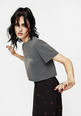 Drift Cotton-Blend Jersey Cropped T-Shirt