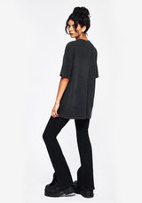 Anura Oversized Acid Wash Frog Graphic Print T-shirt