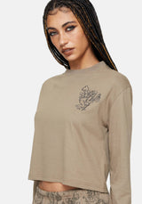 Hexborn Baba Yaga Embroidered Long Sleeve Pyjama Tee