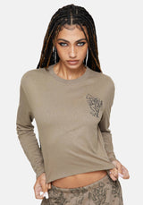 Hexborn Baba Yaga Embroidered Long Sleeve Pyjama Tee