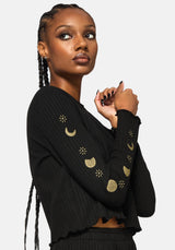 Griffinfly Embroidered Long Sleeved Pyjama Top