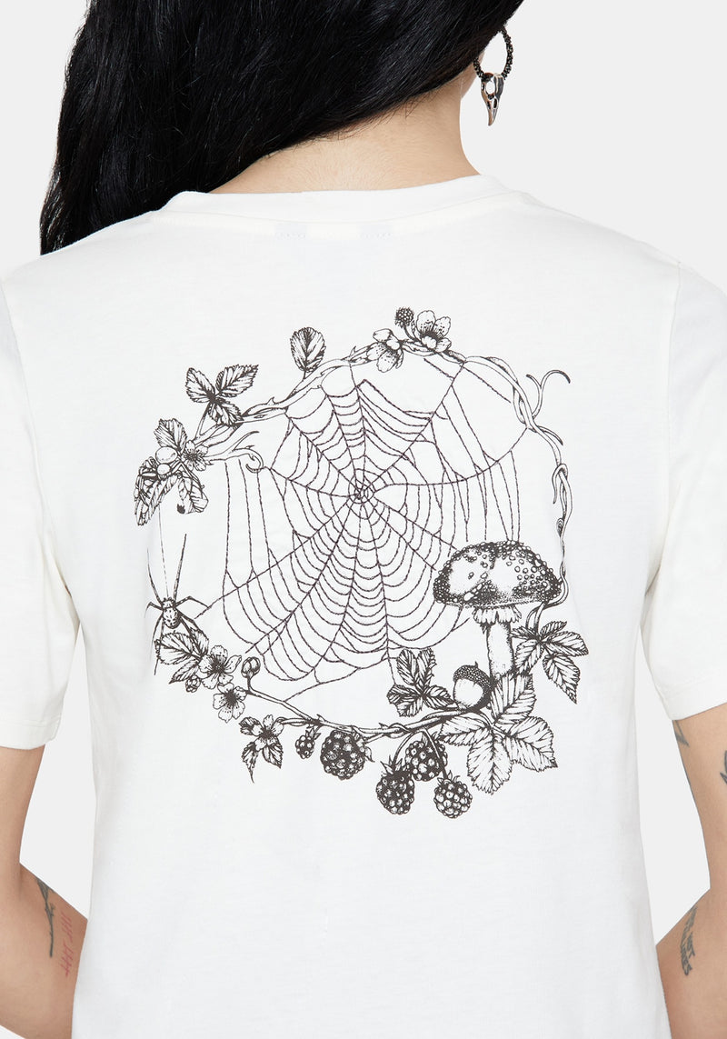 Cynthia Spider Web Graphic Cotton T-Shirt