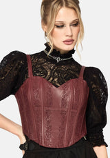 Rouvelle PU Red Corset