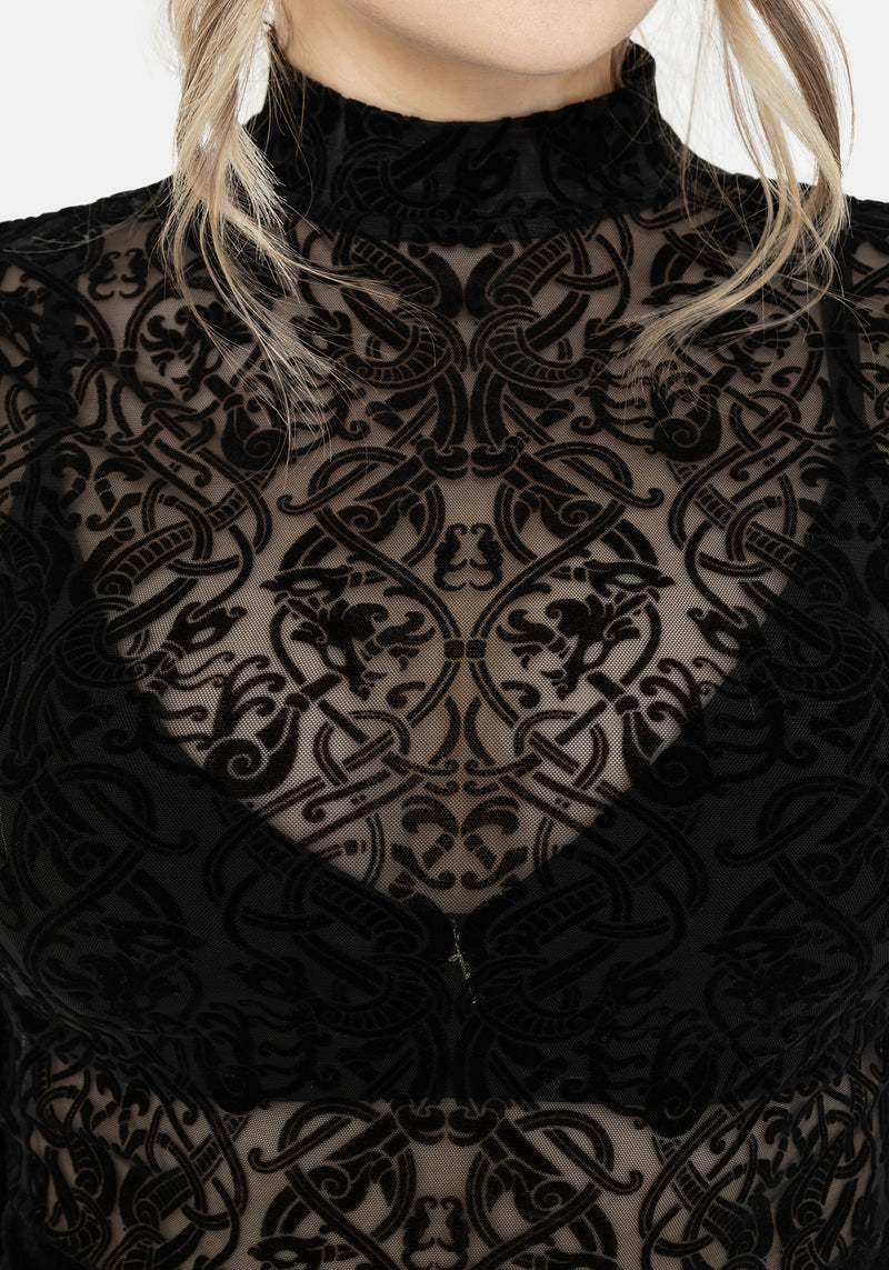 Disrupt Dragon Mesh Long Sleeved Top