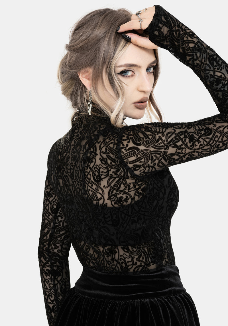 Disrupt Dragon Mesh Long Sleeved Top
