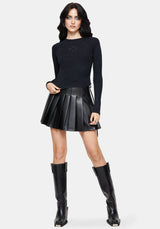 Christina Cotton Cut Out Detail Long Sleeved Top