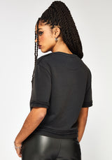 Irla Embroidered Short Sleeve Button Down Sweat