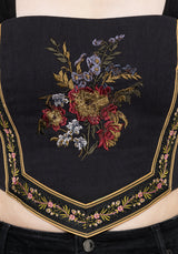 Lilet Chiffon Boho Embroidered Corset