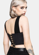 Lilet Chiffon Boho Embroidered Corset