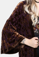 Sienna Devore Fringe Kimono