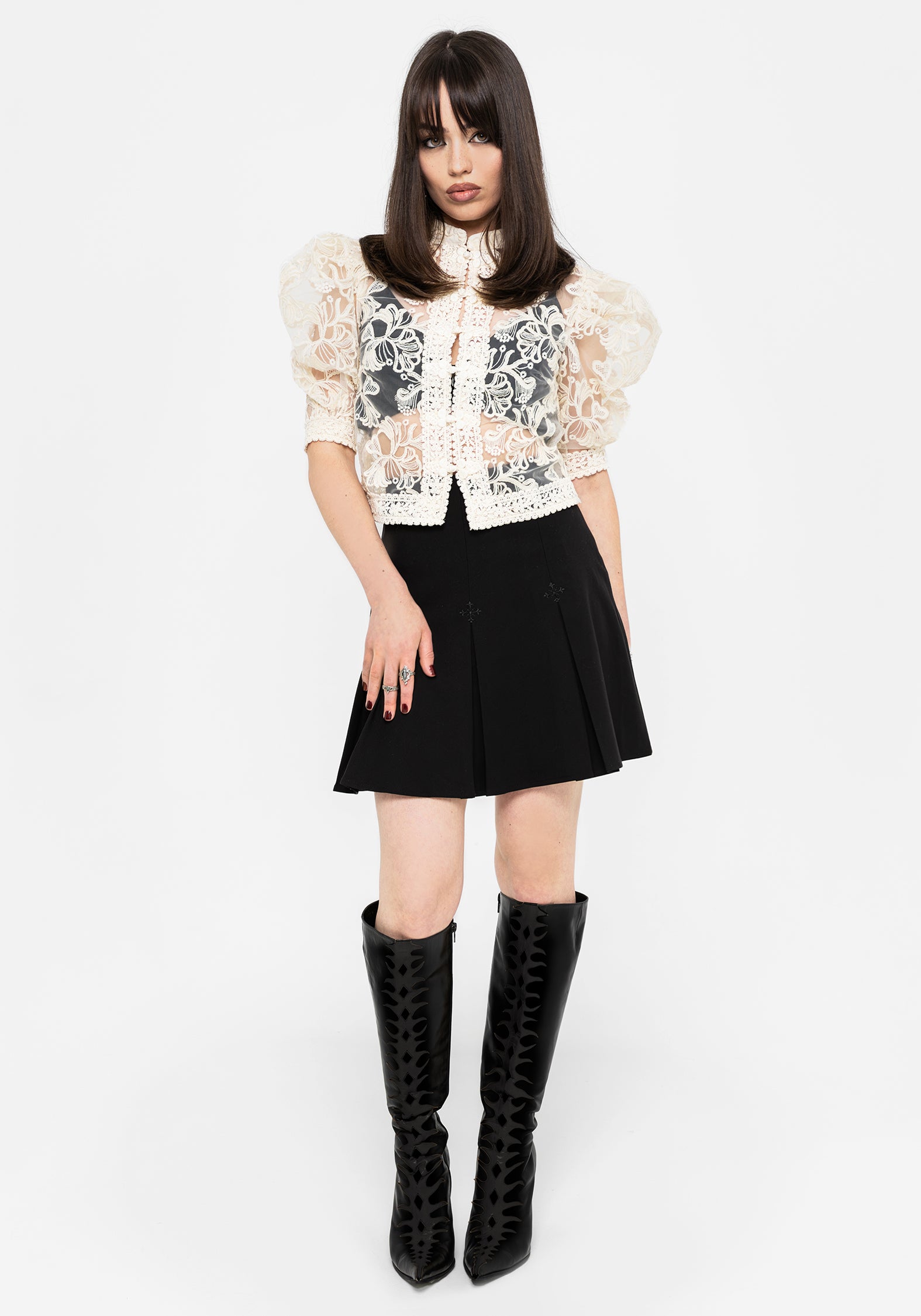 Angela Folk Embroidered Blouse