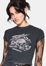 Deadly Blossom Short Sleeve Baby Tee