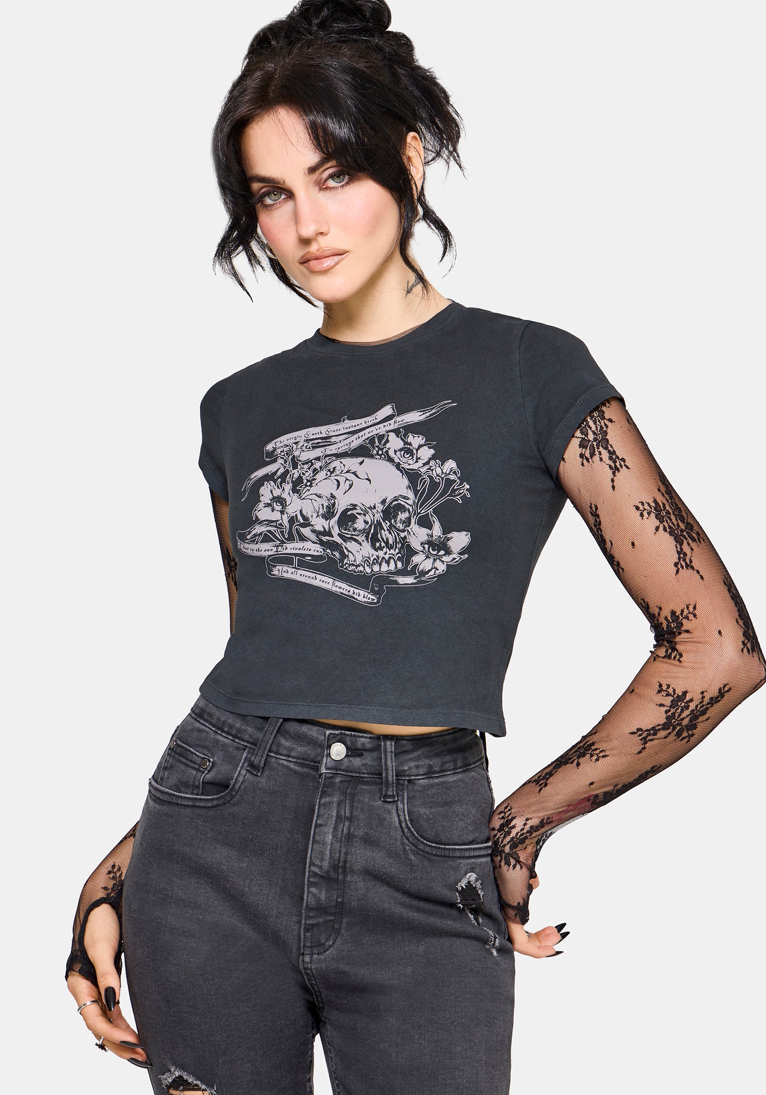 Deadly Blossom Short Sleeve Baby Tee