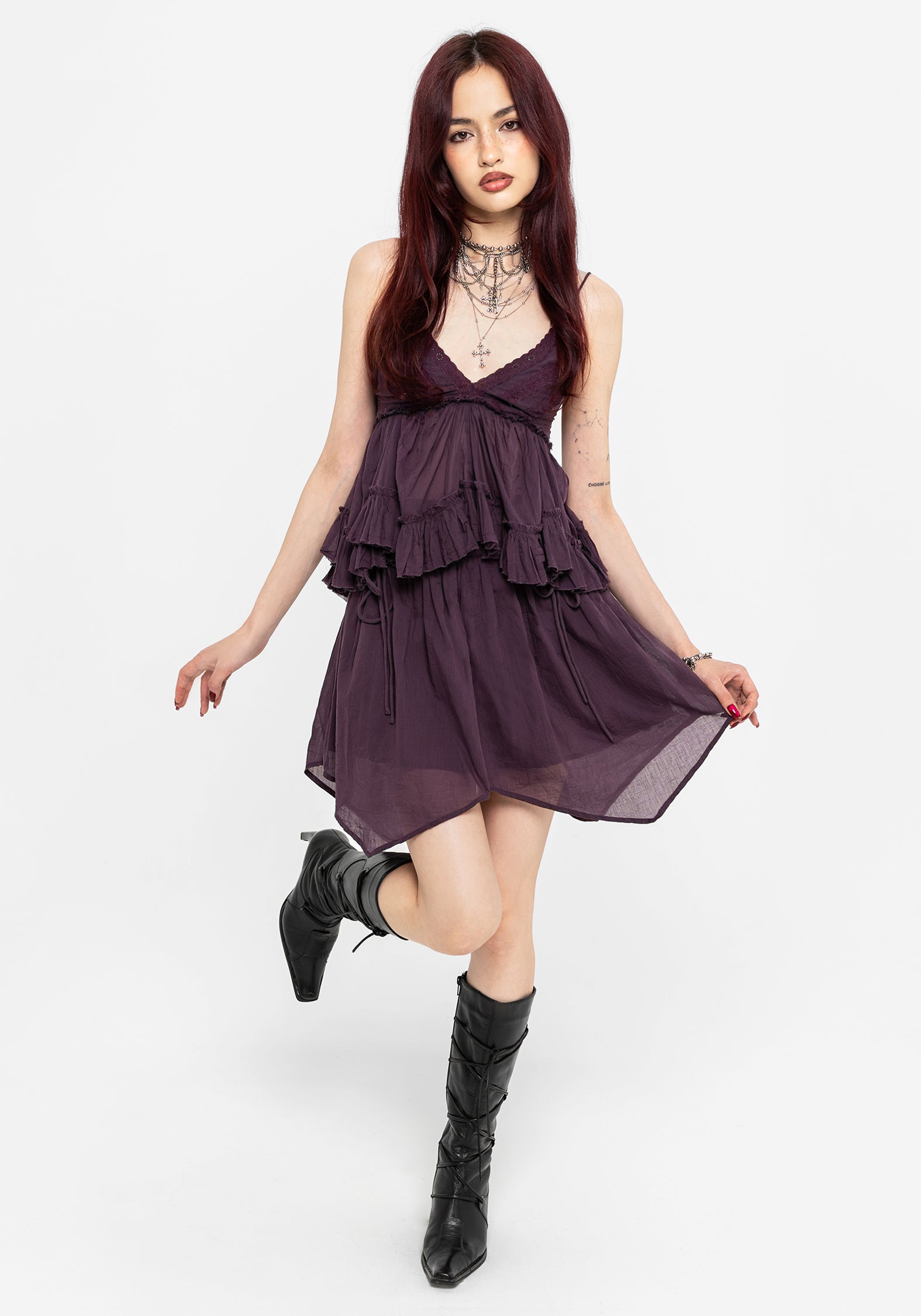 Eliza Textured Hanky Mini Skirt