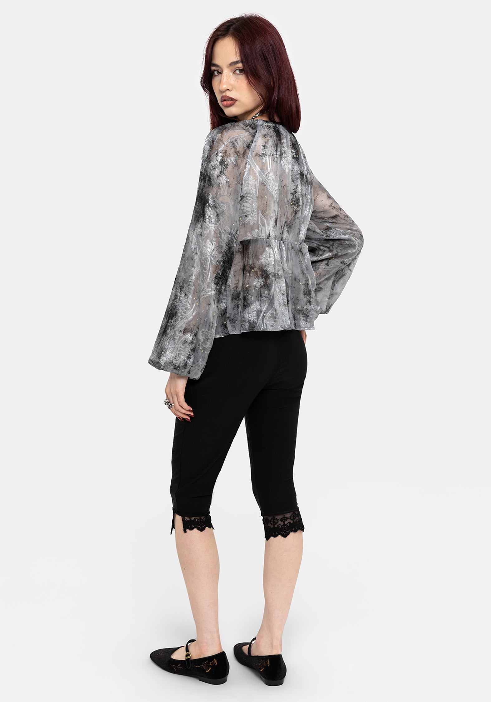 Maddie Keyhole Chiffon Halter Blouse