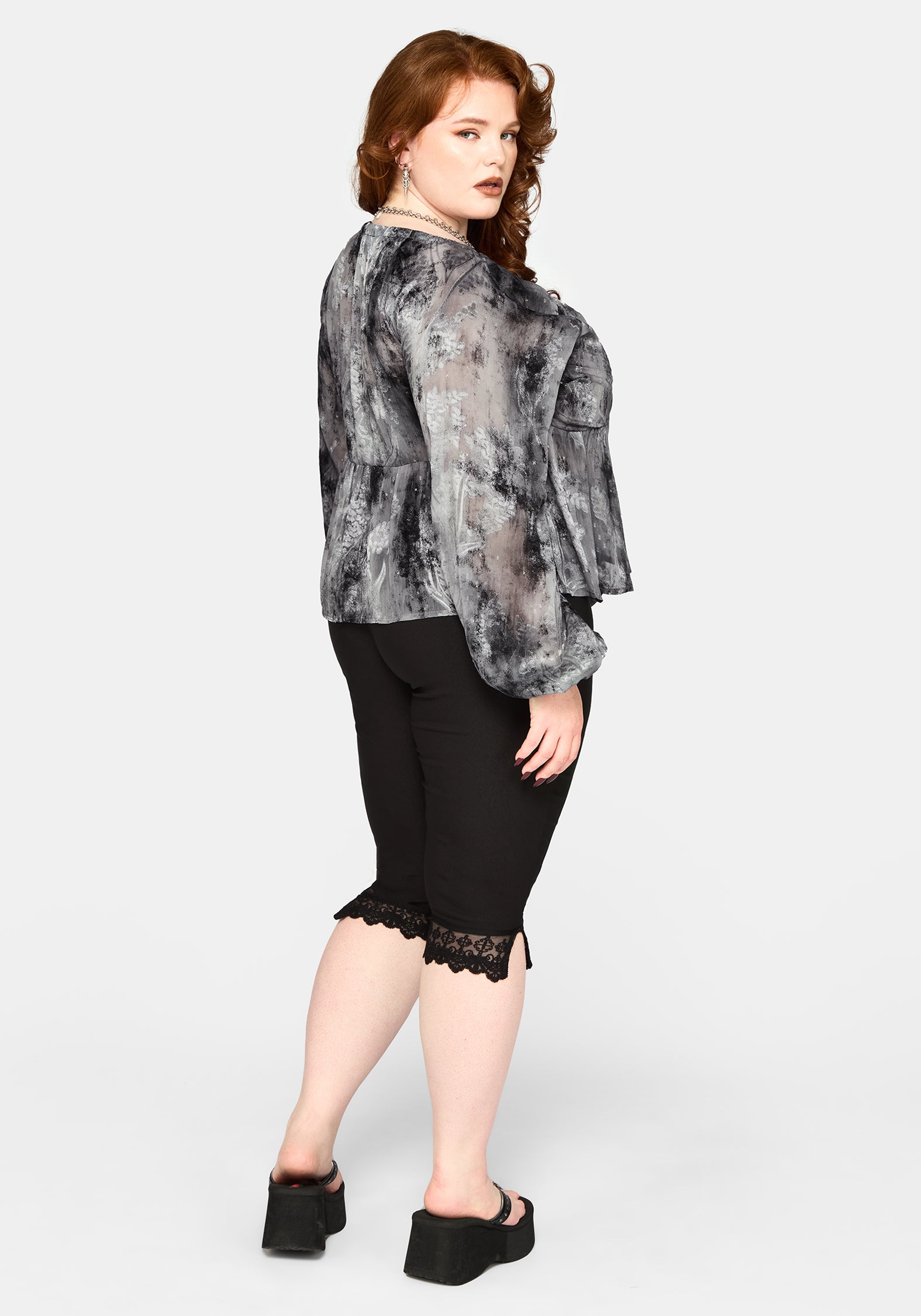 Maddie Keyhole Chiffon Halter Blouse