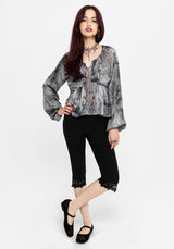 Maddie Keyhole Chiffon Halter Blouse