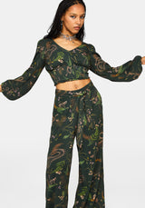 Noctaris Print Long Sleeve Top