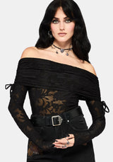 Demi Devore Ruched Off The Shoulder Top