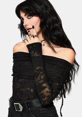 Demi Devore Ruched Off The Shoulder Top