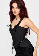 Ember Moth Embroidered Corset Top