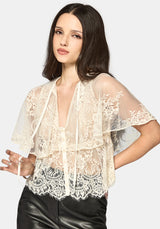 Ania Lace Cape Top
