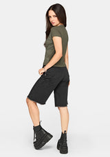 Eleni Mythology Print Ribbed Baby Tee