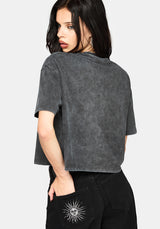 Lunar Sword Embroidered Boxy Tee