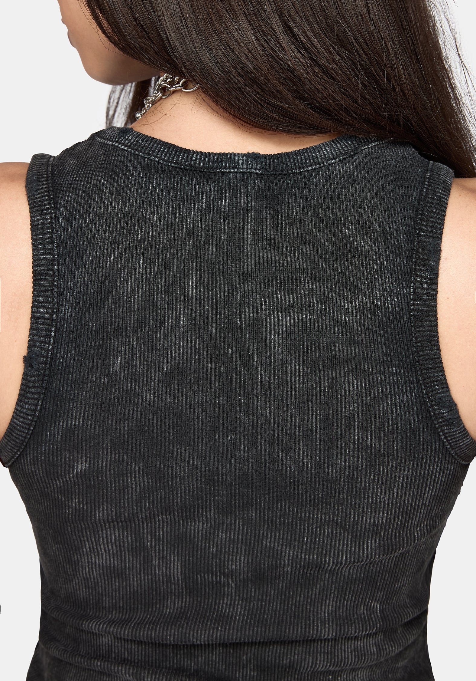 Cassiana Ribbed Eyelet Vest