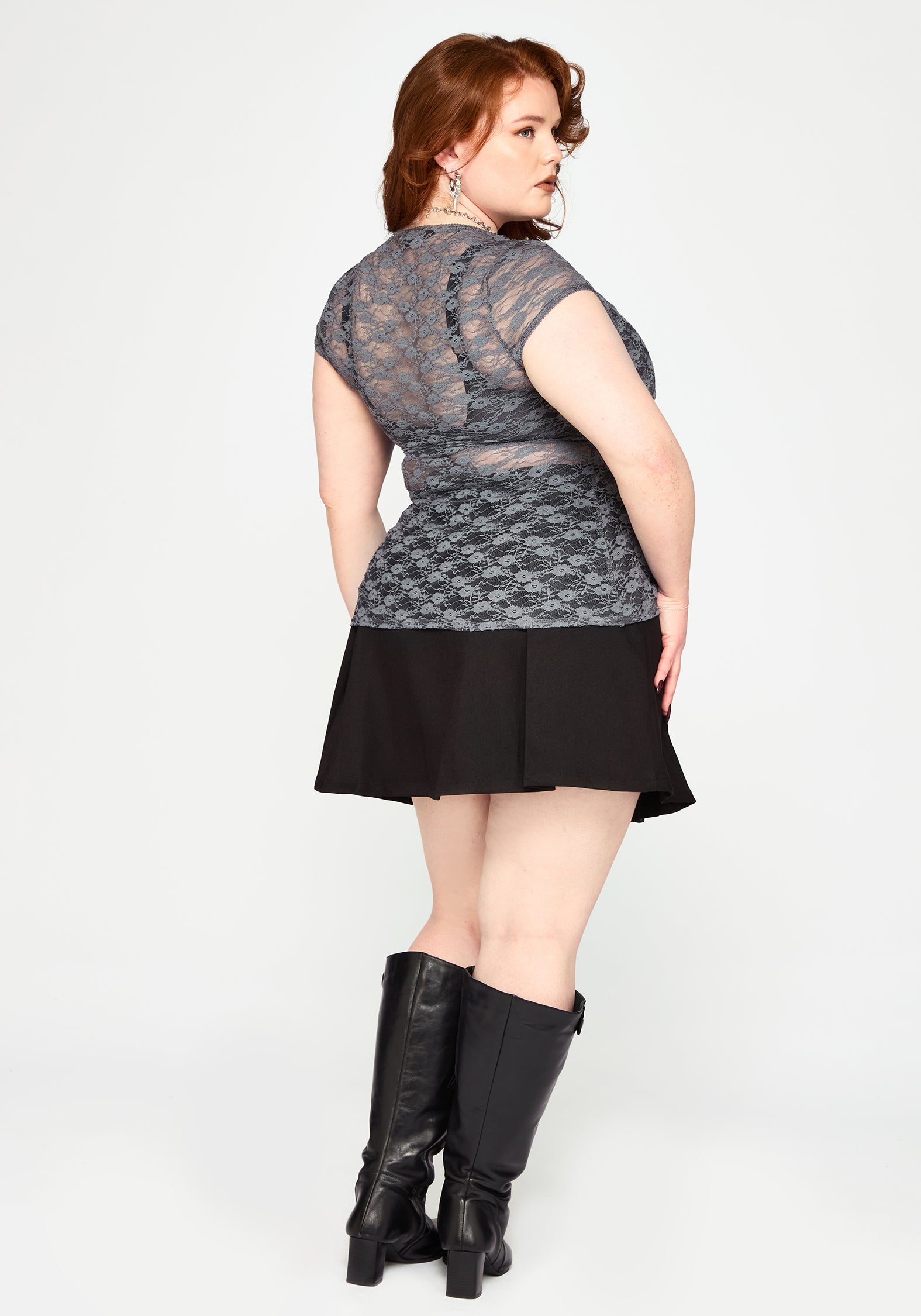 Meghan Lace Cap Sleeve Top