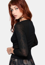 Verity Mesh V Neck Top