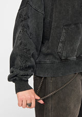 Noctis Applique Embroidered Zip Up Hoodie