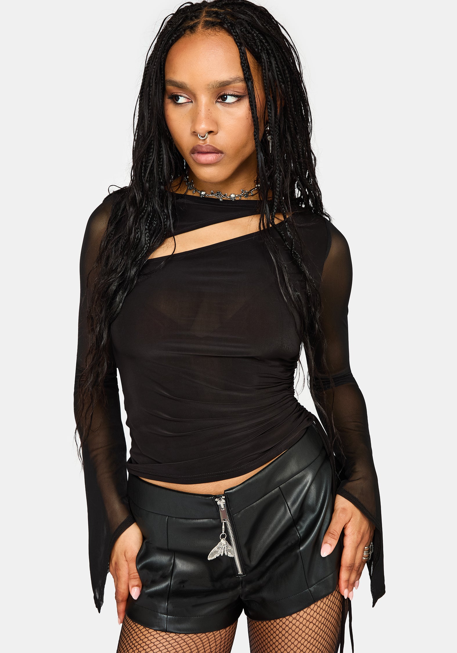 Shay Long Sleeve Cut Out Top