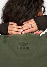 Disturbia x The Witcher Lace Up Oversized T-Shirt