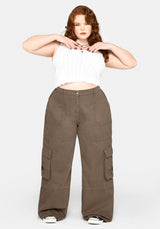 Ophidian Snake Embroidered Cargo Trousers